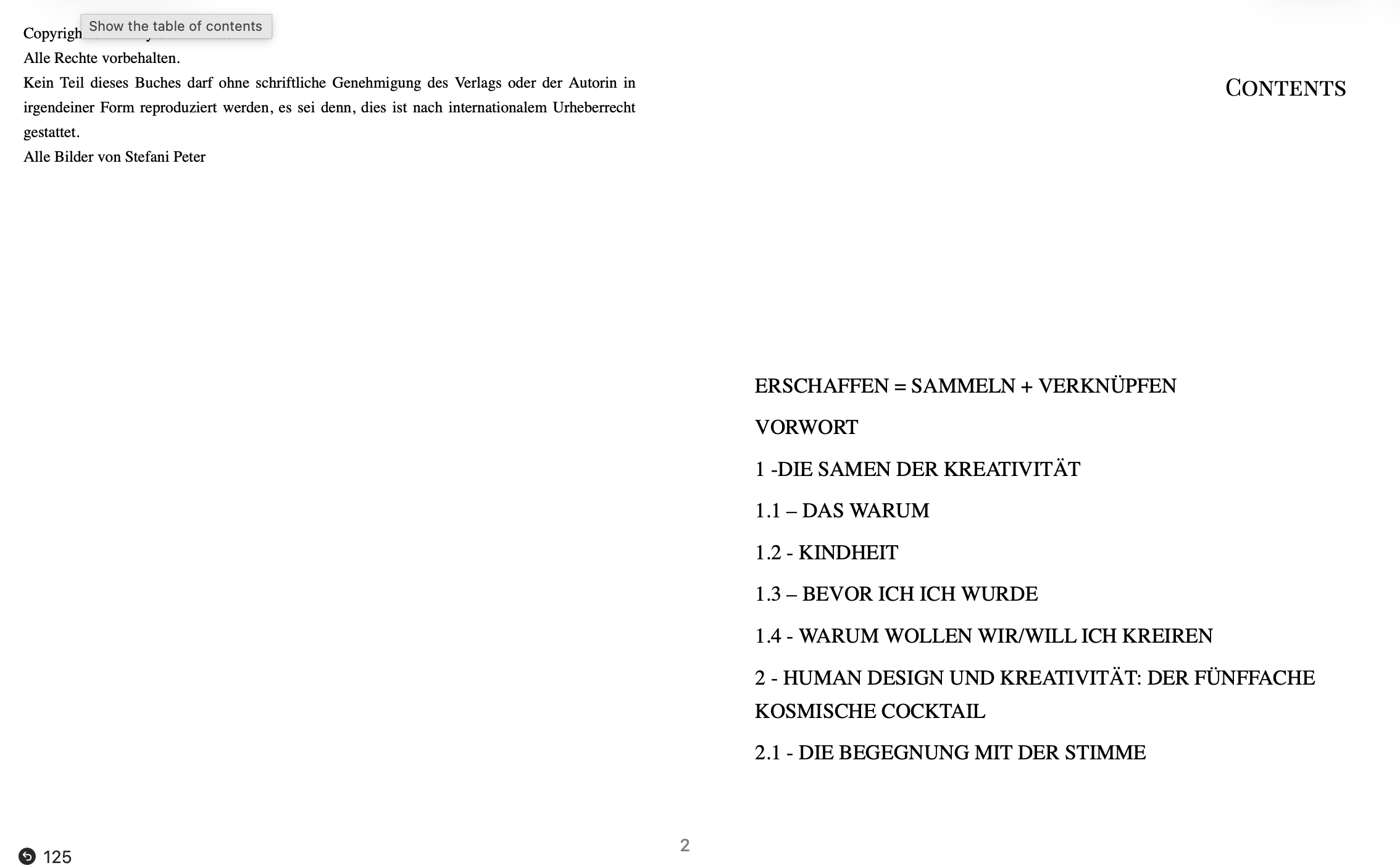 Innenansicht aus dem Buch ERSCHAFFEN = SAMMELN + VERKNÜPFEN