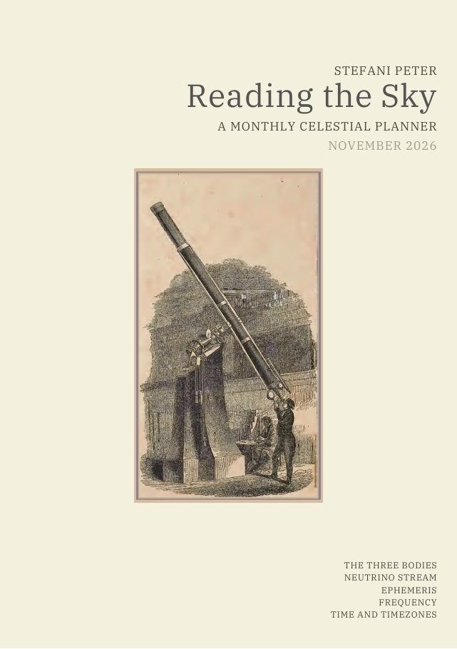 Reading the Sky, the monthly planner